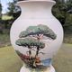 Beautiful Vintage Stoneware Vase Signed Engraved Vallauris Fonck and Mateo 50 60