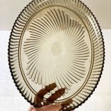 Oval serving dish in Bayel fluted glass