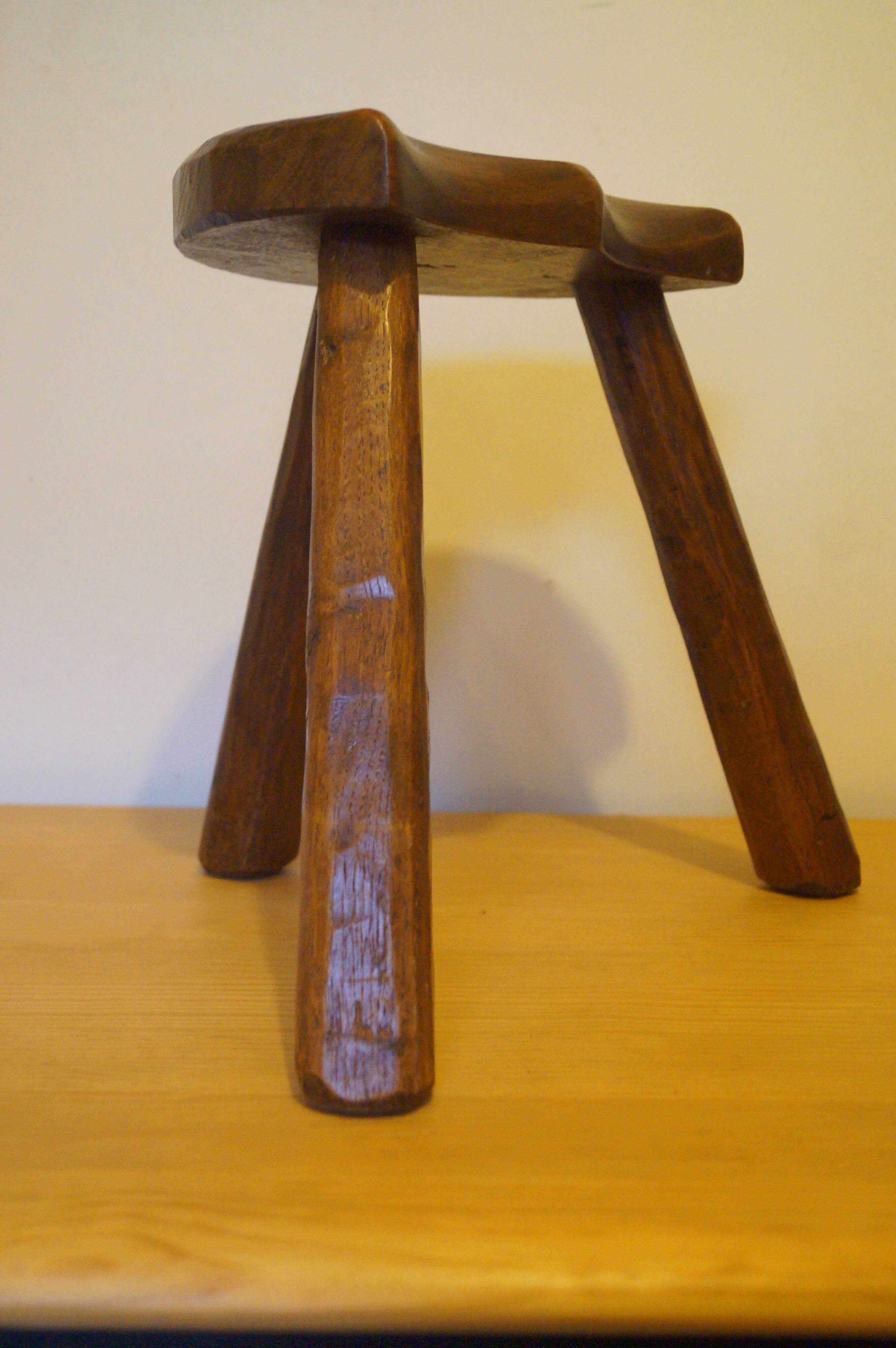 Brutalist design tripod stool