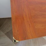 Elegant, functional Gautier desk - Large drop-leaf top - 2 drawers - Sliding shelf - 1990s