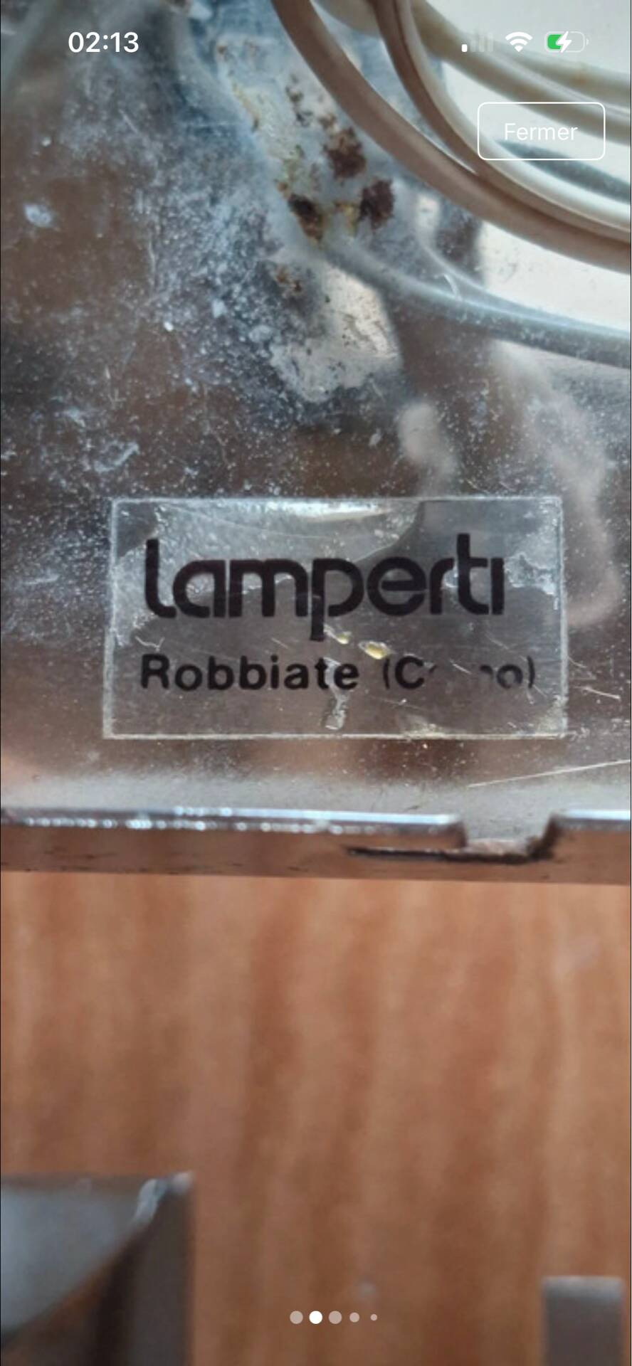 Large vintage sculpture lamp — Lamperti Robbiate, Italy, 1970s