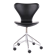 Seven office chair - Model 3117 - Black leather - Swivel function - Arne Jacobsen - Fritz Hansen