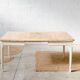 Wooden farmhouse table – cream foot