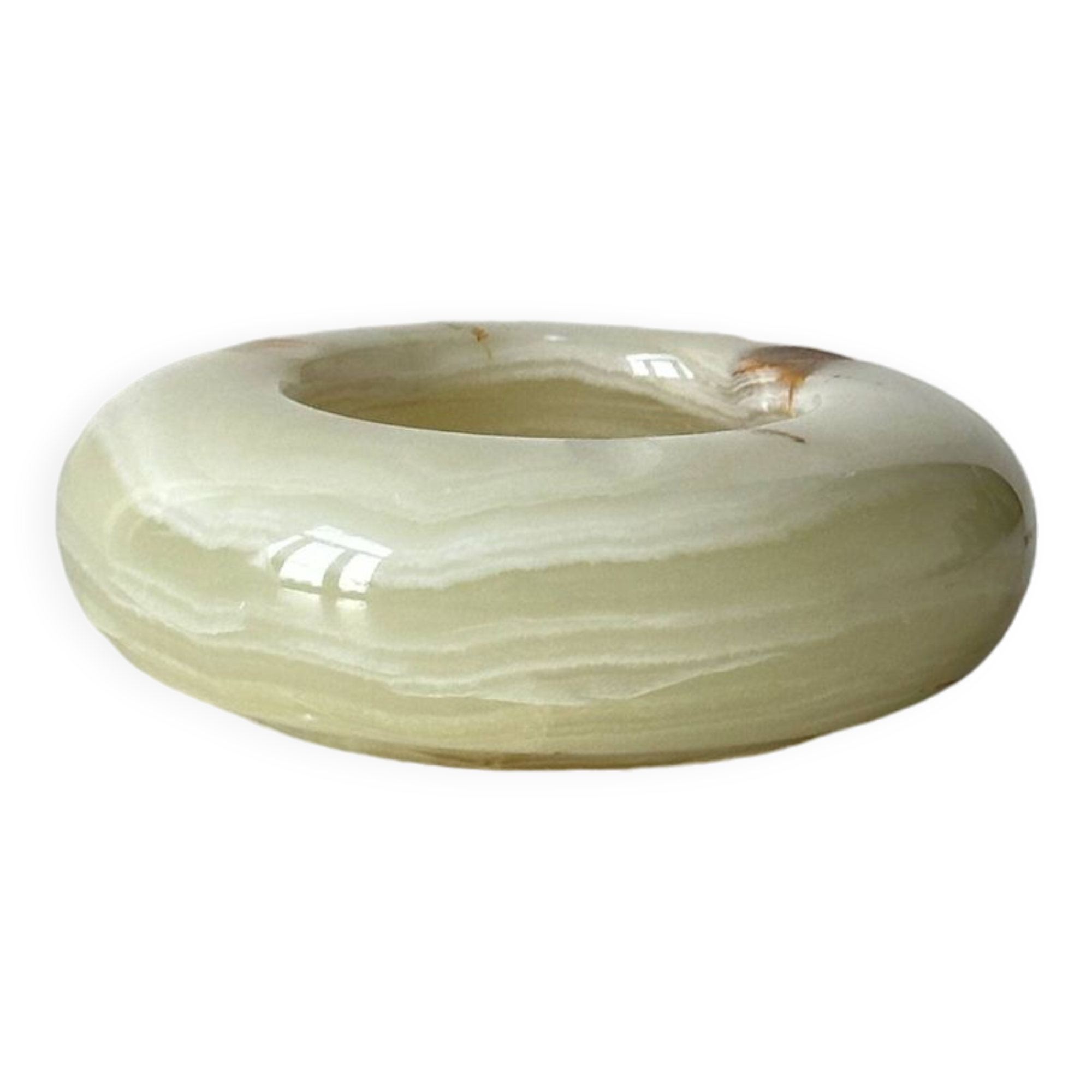 Round marble ashtray