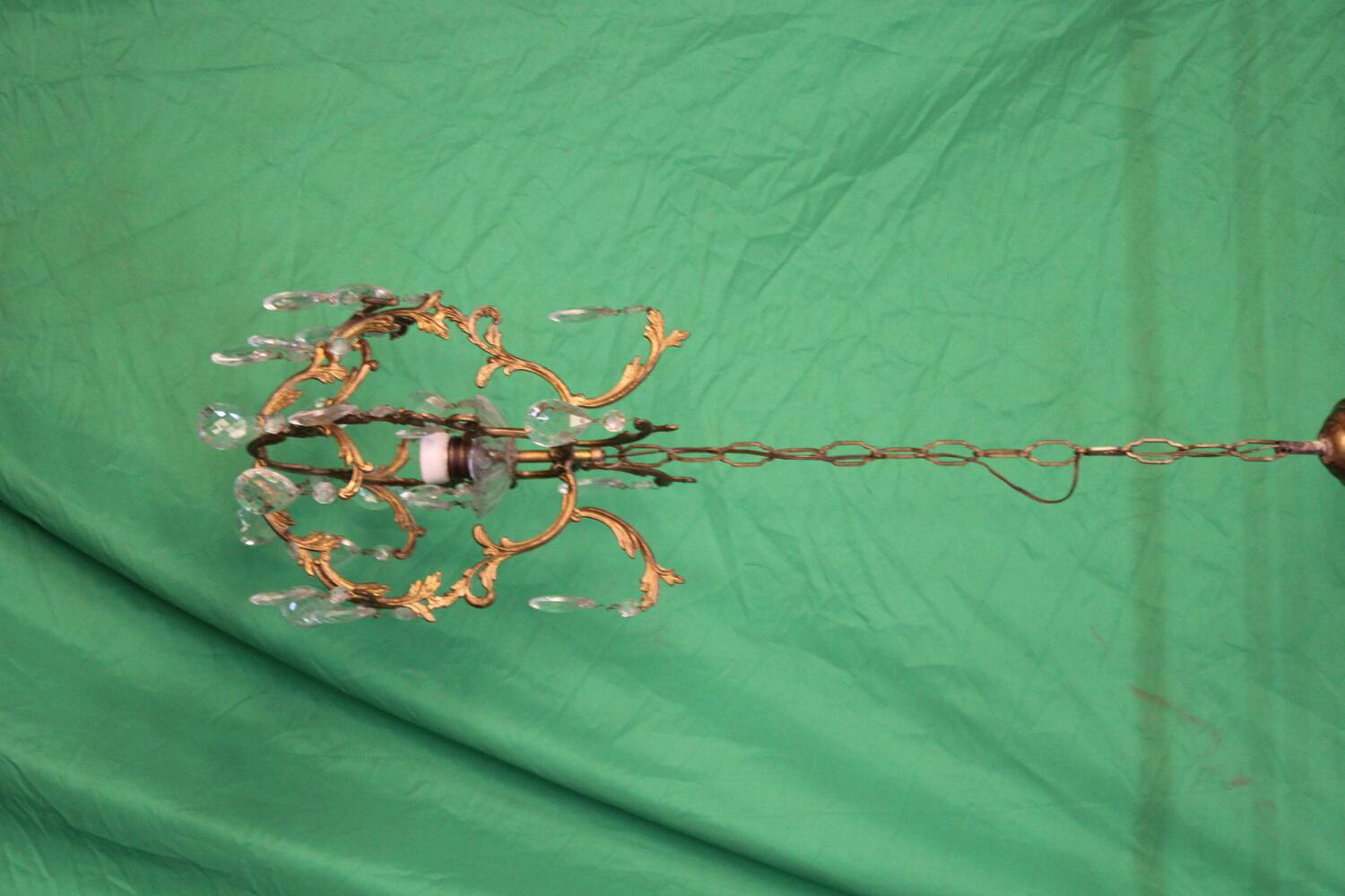 Louis XV style gilt bronze chandelier C.1900 France