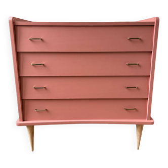 Vintage chest of drawers revisited in Red Earth from Farrow & Ball