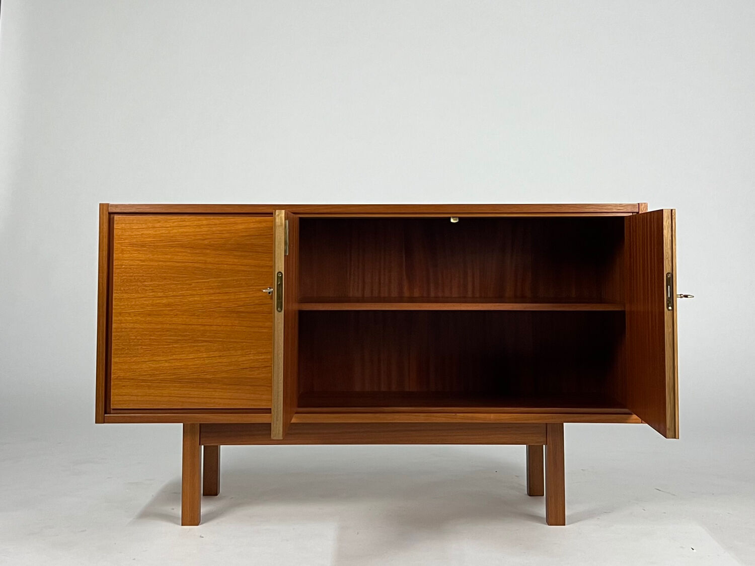 Vintage teak sideboard HiFi cabinet 60s 70s mid-century cupboard