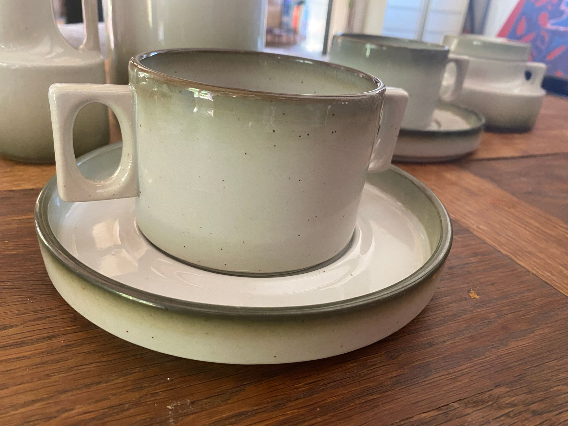 Service à café en grès de brenne