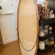 Miroir ovale en bois 118 x 42 cm