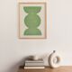 Peinture abstraite sur papier signée Eawy