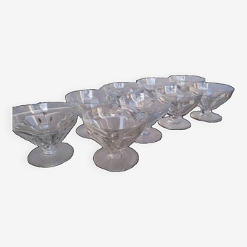 Series 9 Baccarat Harcourt crystal cut glasses