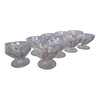 Series 9 Baccarat Harcourt crystal cut glasses