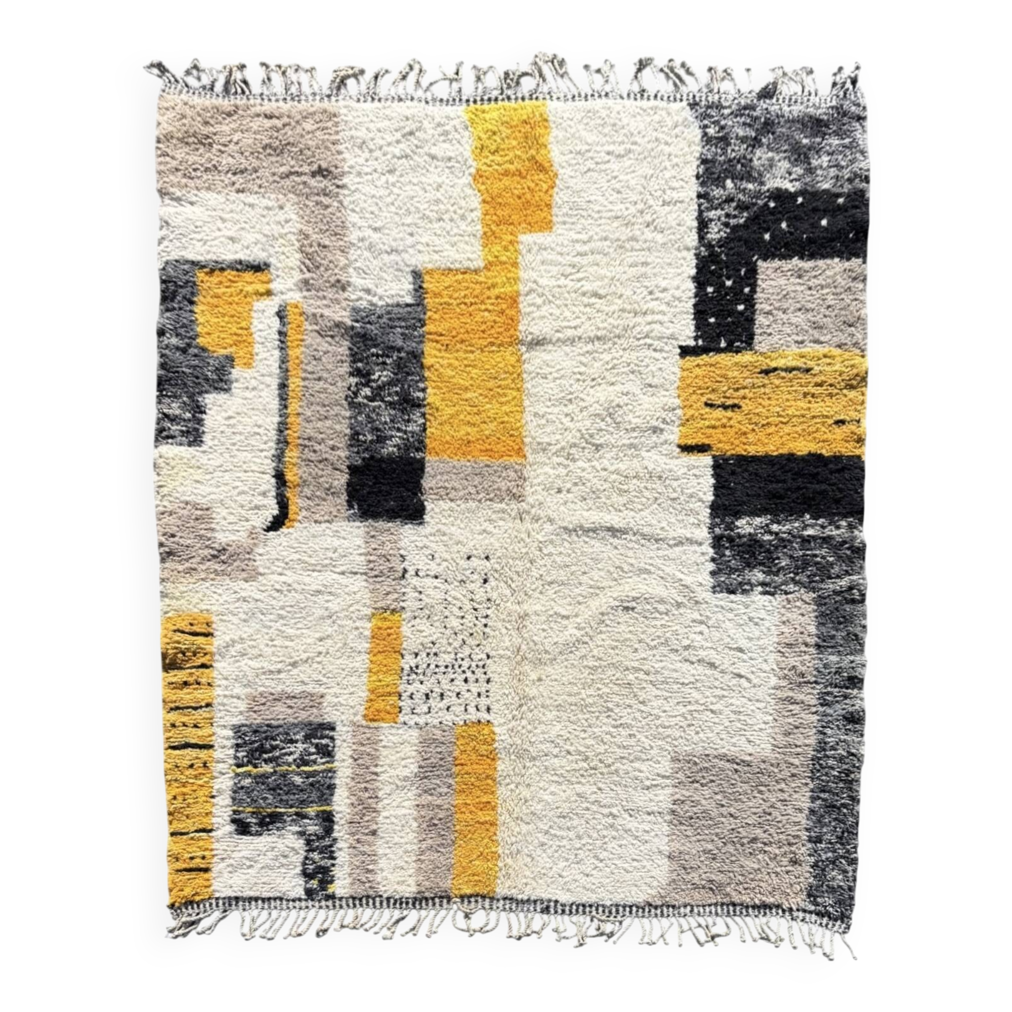 Moroccan rug with colorful geometric design 250×150 cm