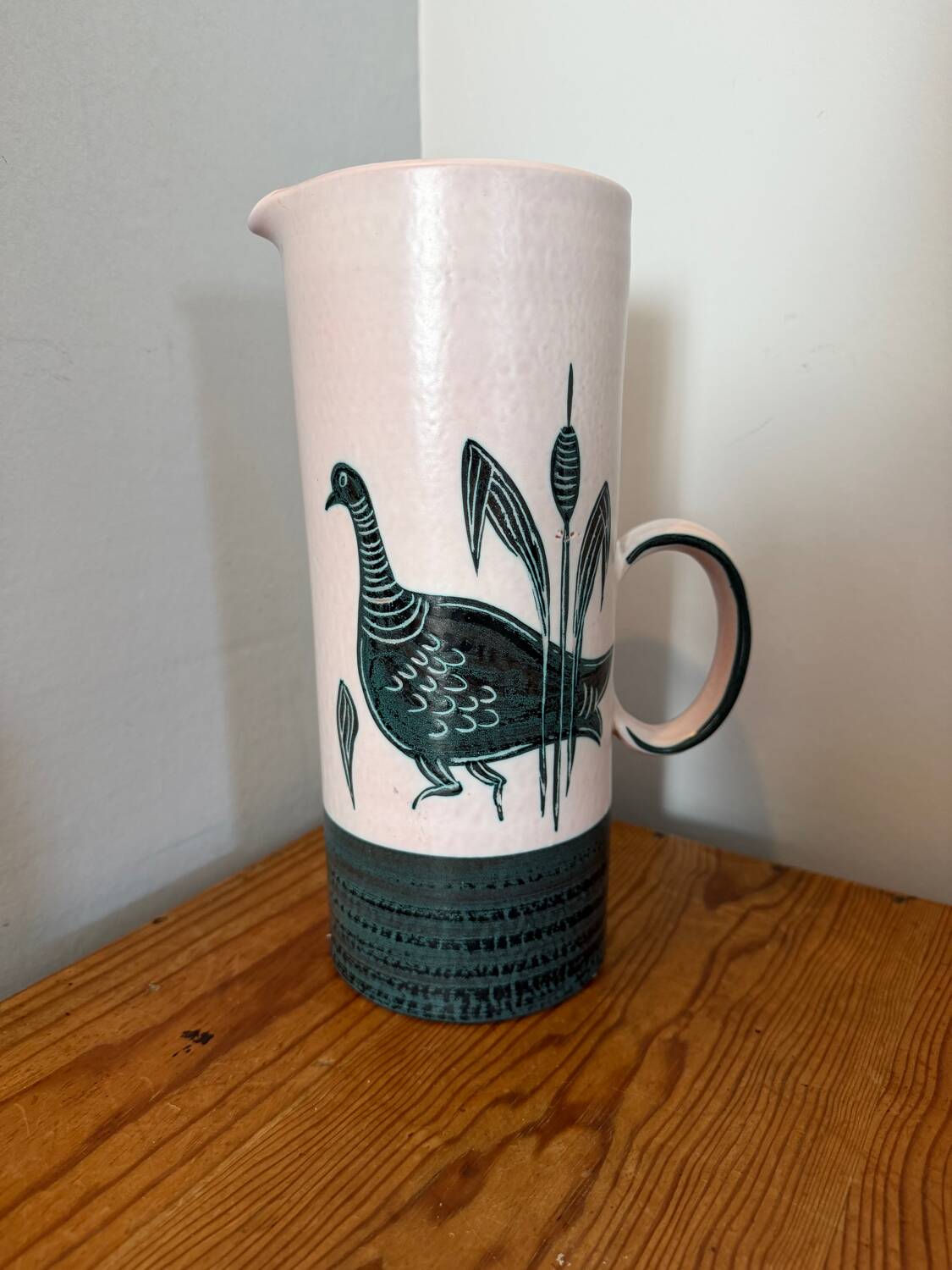 Glazed ceramic vase by Yvon Roy from Durtal, vintage 60s model.