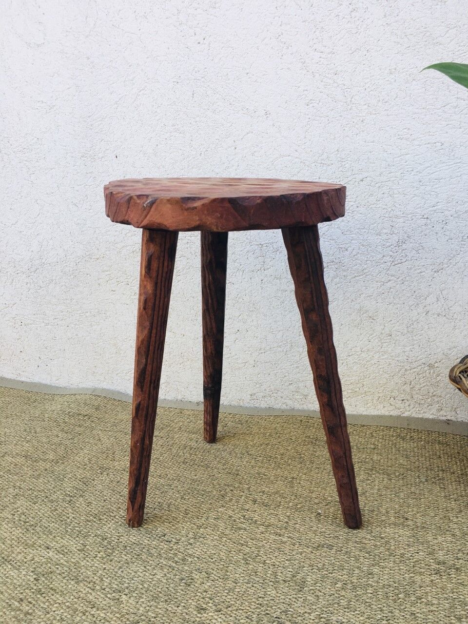 Exotic wood stool tripod