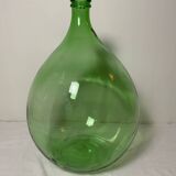 Dame-jeanne en verre vert