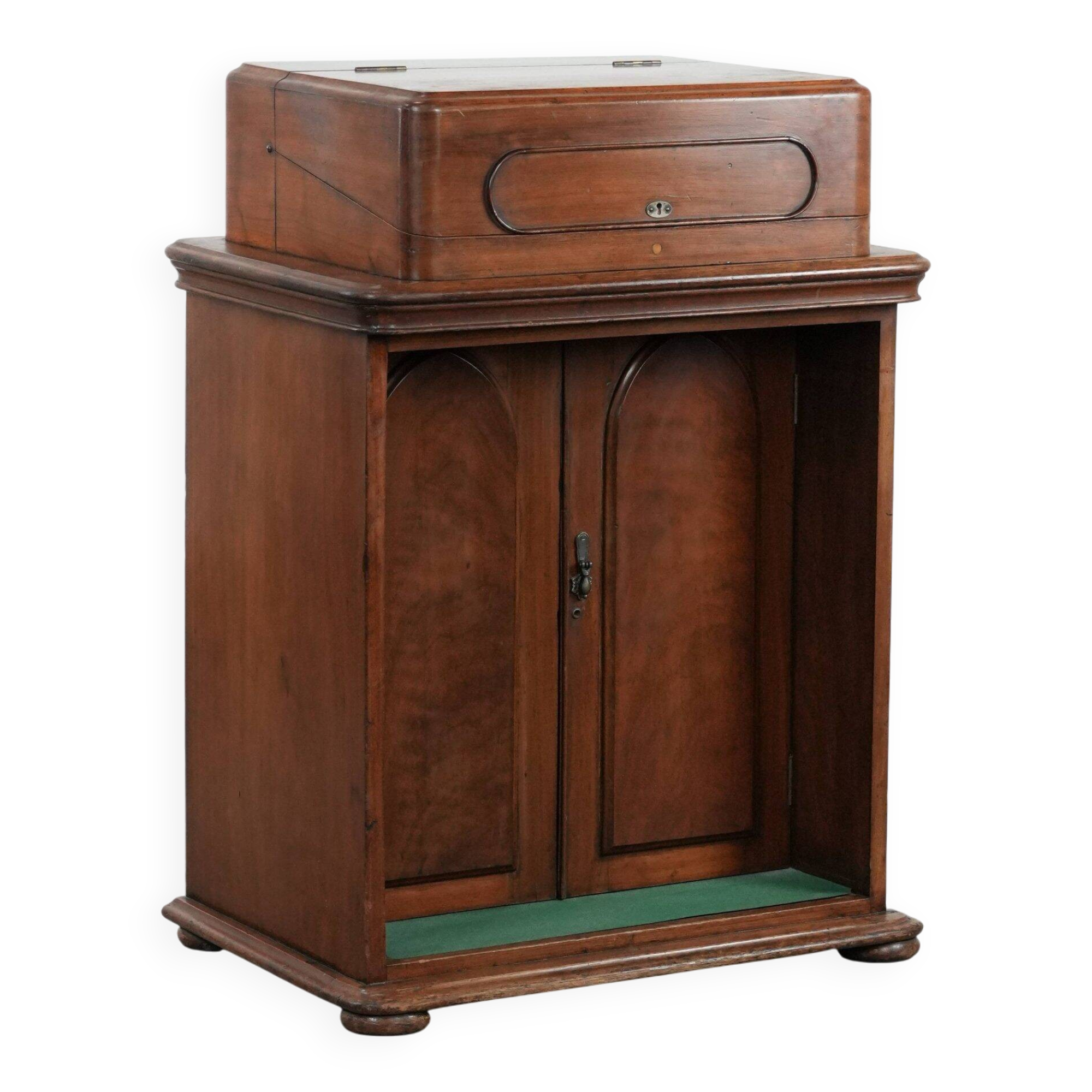 Antique standing desk/ counter/ English writing table from the 19th century