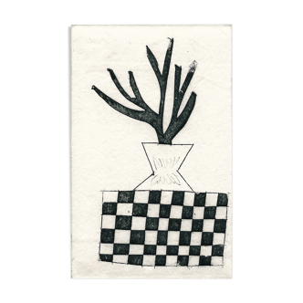 Plant and tiles I