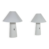 Pair of vintage wall lights, Arlus model Ibiza, metal and perspex, France 1970.