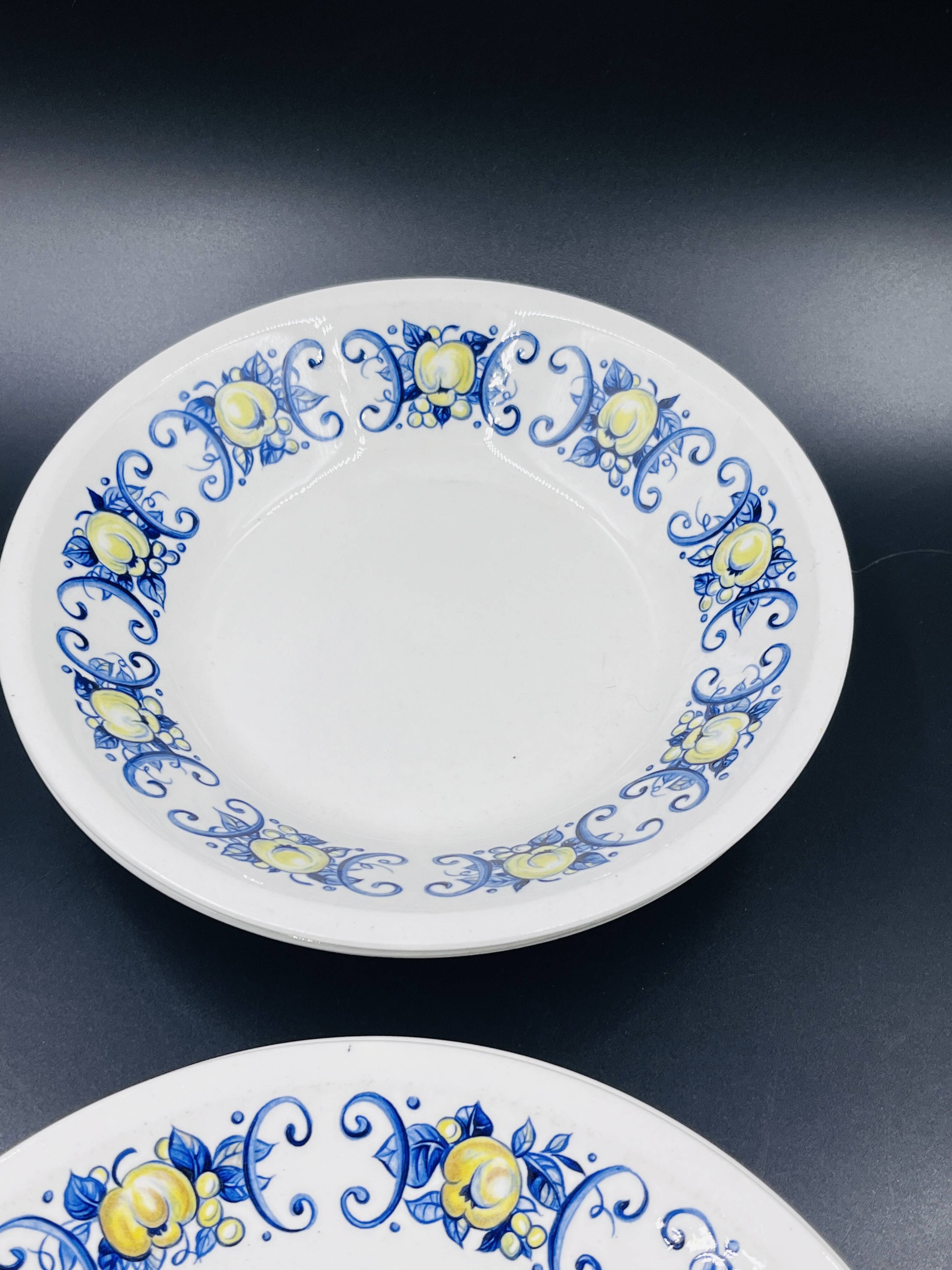 Set of 9 vintage Cadiz plates – Villeroy & Boch – 1960s–1970s