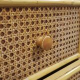 Rattan sideboard 1970