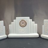 Art deco hanging fireplace set
