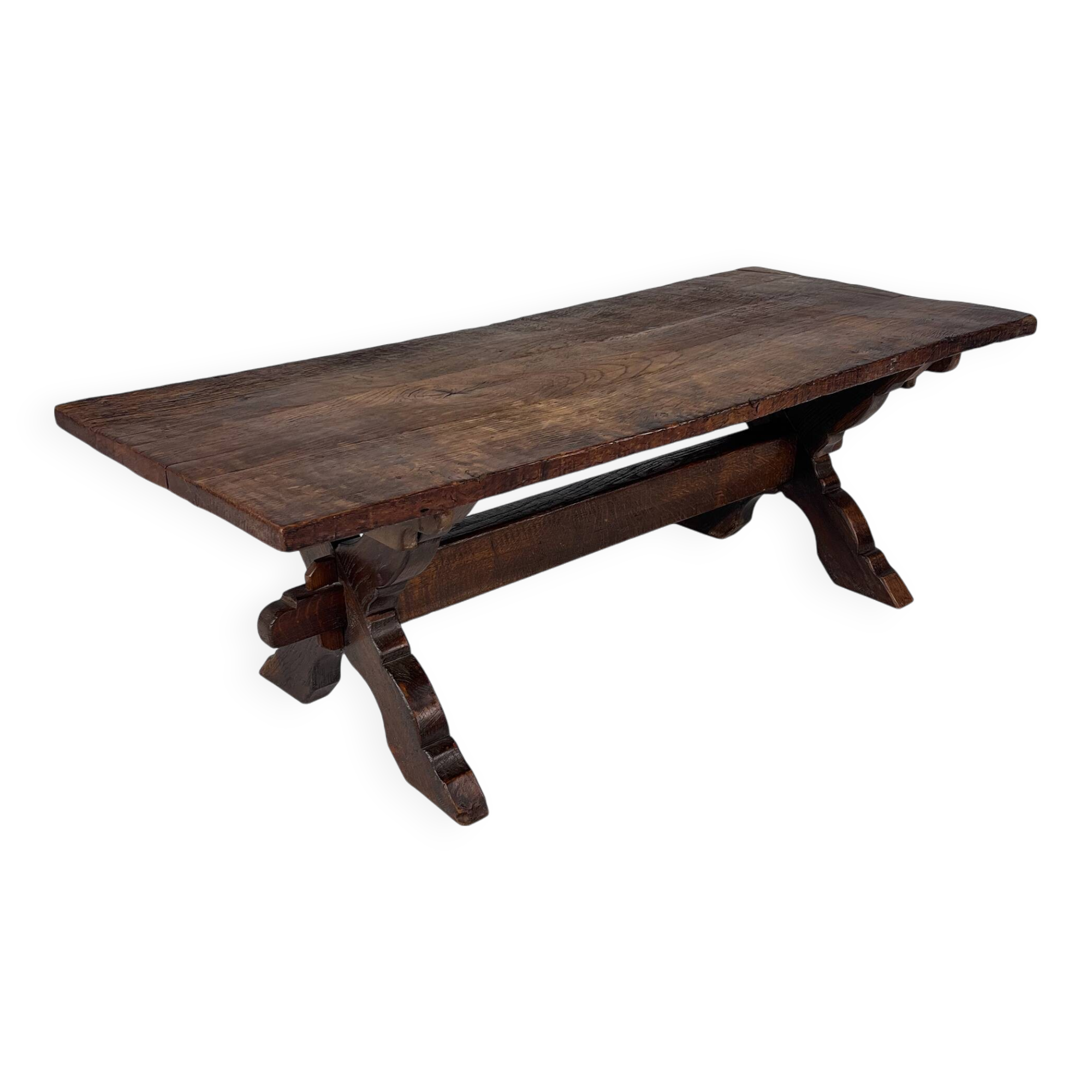 Dutch Antique Oak Coffee Table, 1800s