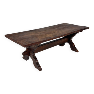 Dutch Antique Oak Coffee Table, 1800s
