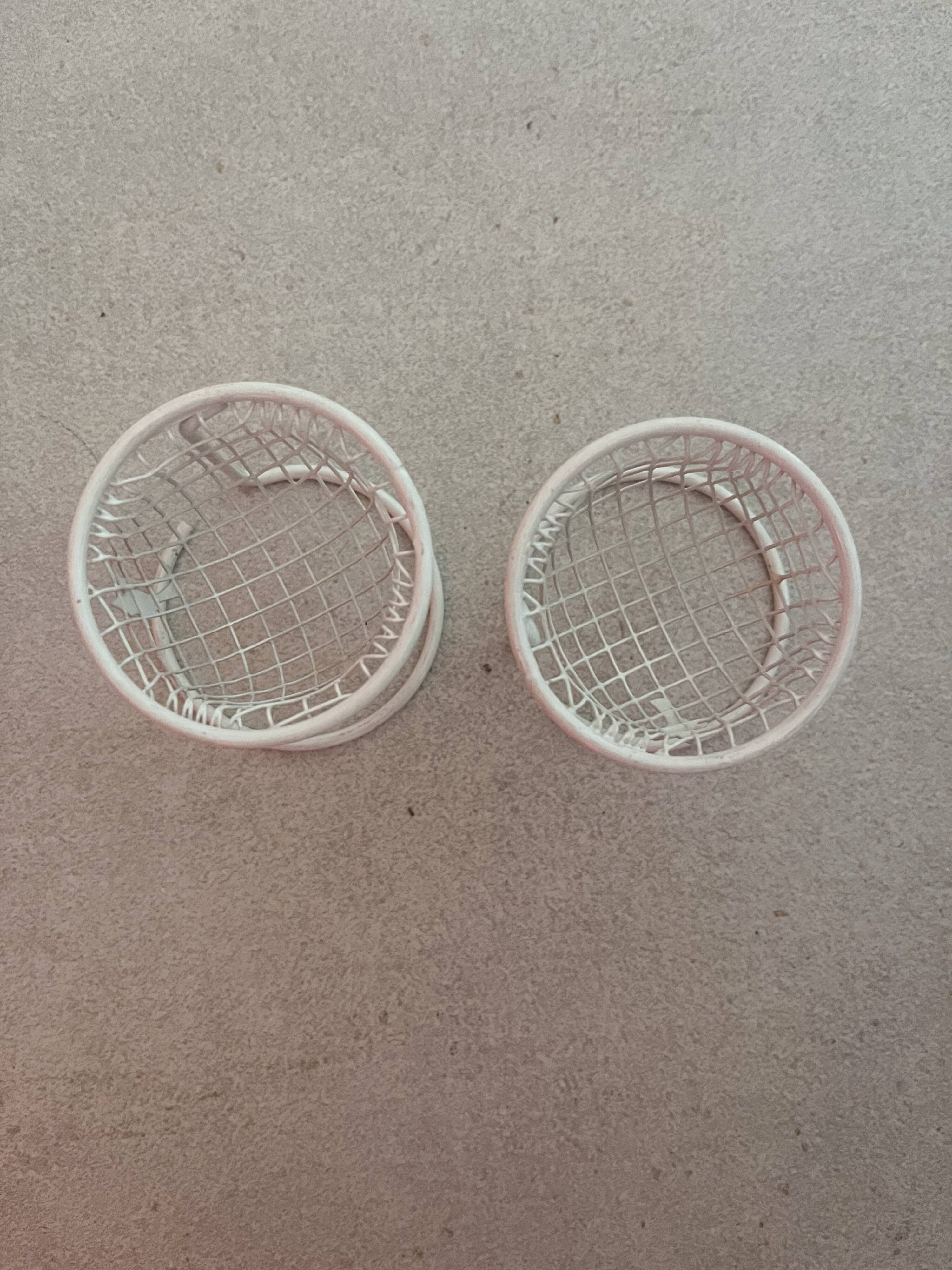 Set of egg basket and two small baskets for boiled eggs.