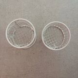 Set of egg basket and two small baskets for boiled eggs.