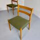 Set of 4 beech chairs designed by Niels Otto Møller, solid vintage beech