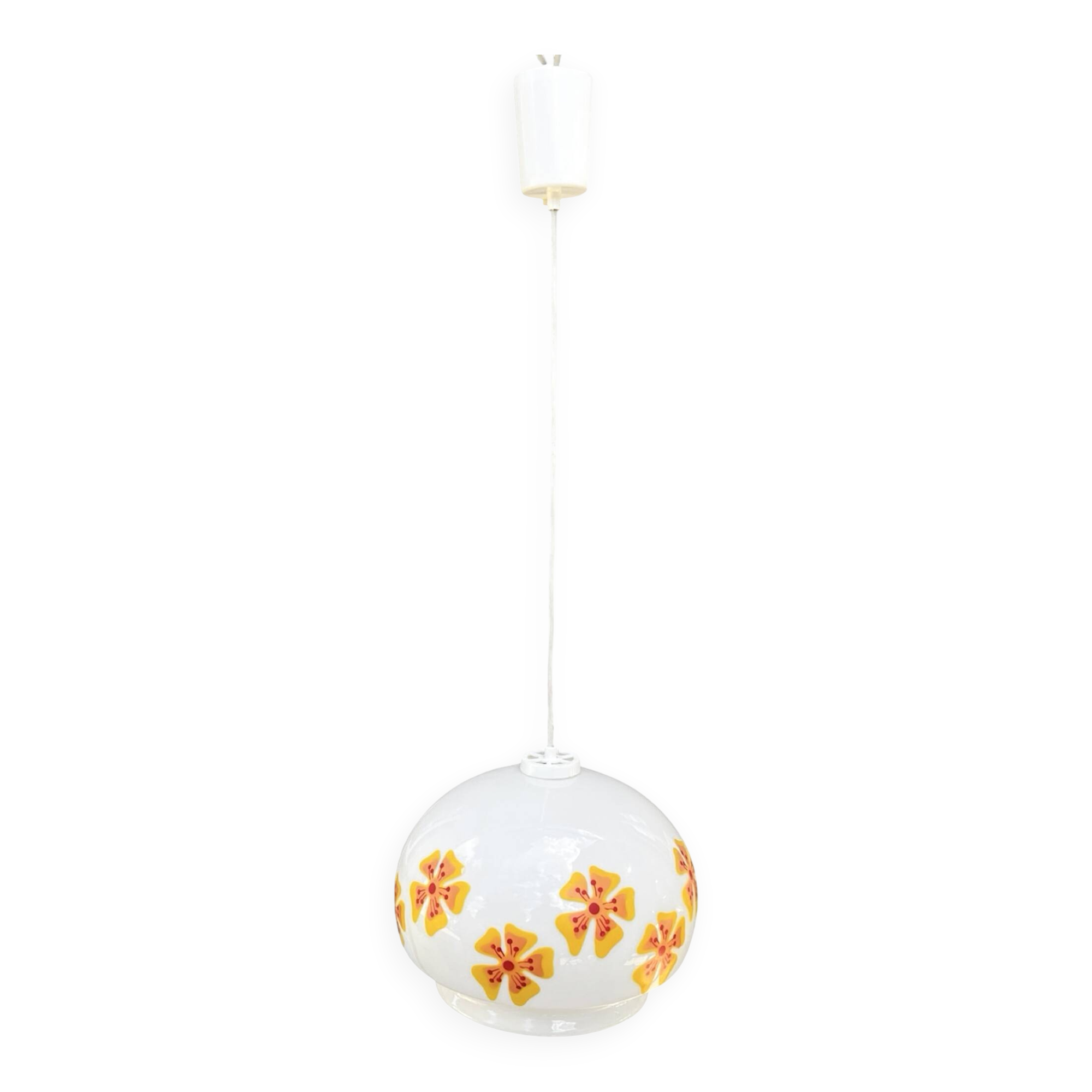 Hanging lamp, VEB Beleuchtungsglaskombinat Görlitz, Germany, 1970s