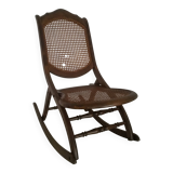 Vintage cane rocking chair