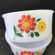 Set of 3 Arcopal ramekins, vintage décor red, orange, yellow flowers