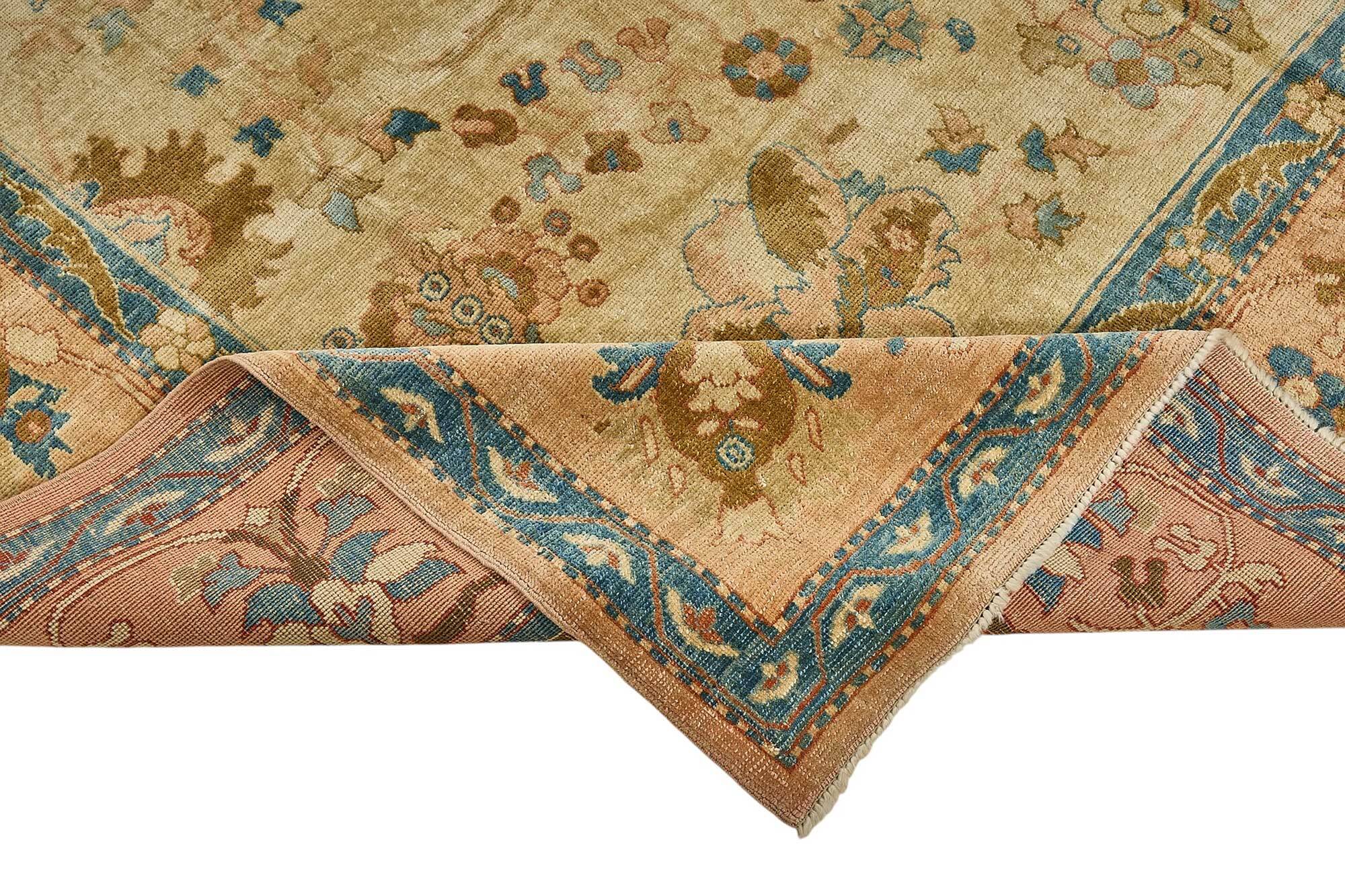 Turkish Handknotted Wool Oushak Rug 282 cm x 370 cm