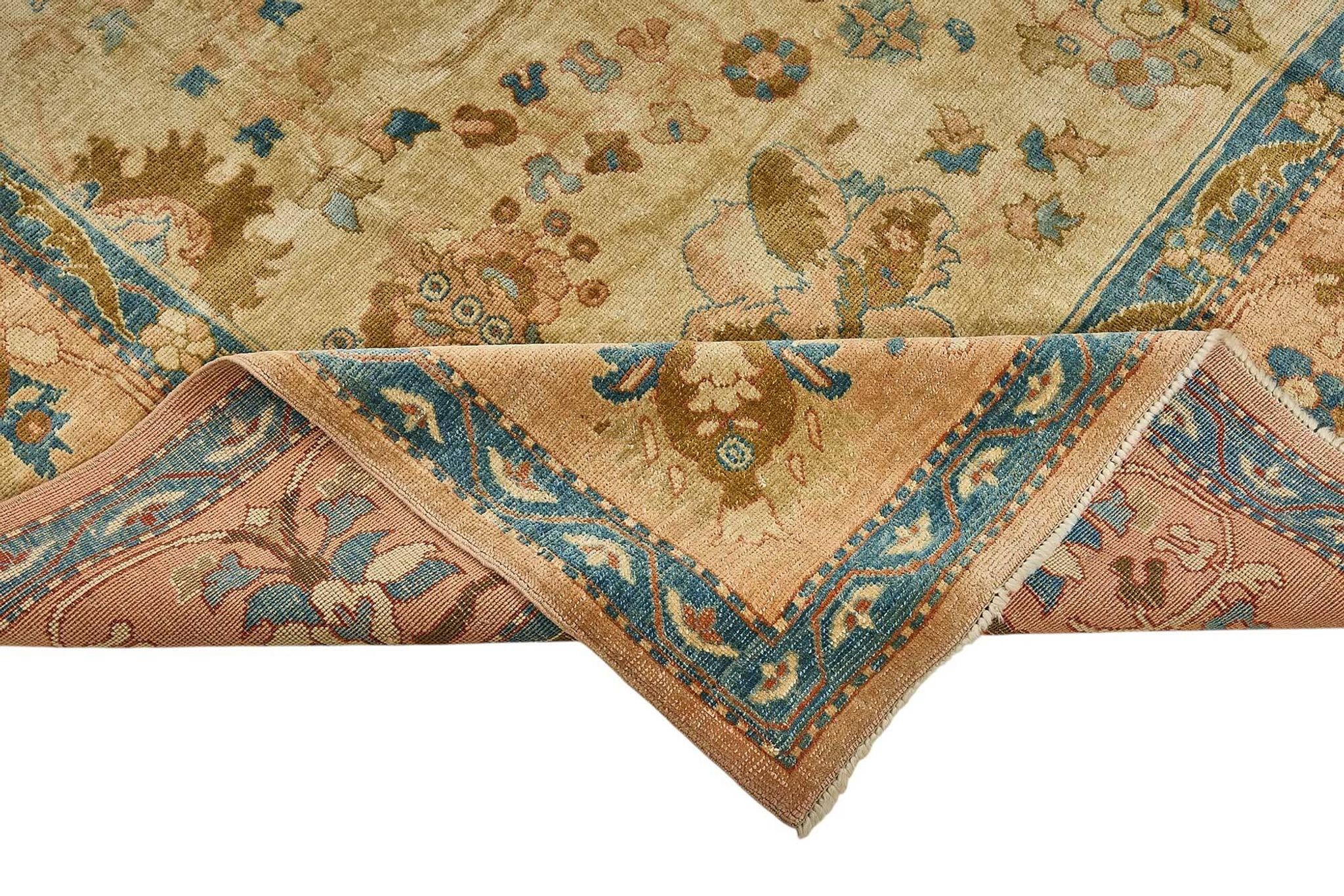 Turkish Handknotted Wool Oushak Rug 282 cm x 370 cm