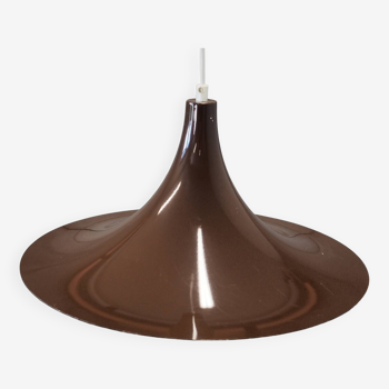 Brown pendant lamp, Danish design, 1960s, production: Denmark