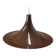 Brown pendant lamp, Danish design, 1960s, production: Denmark