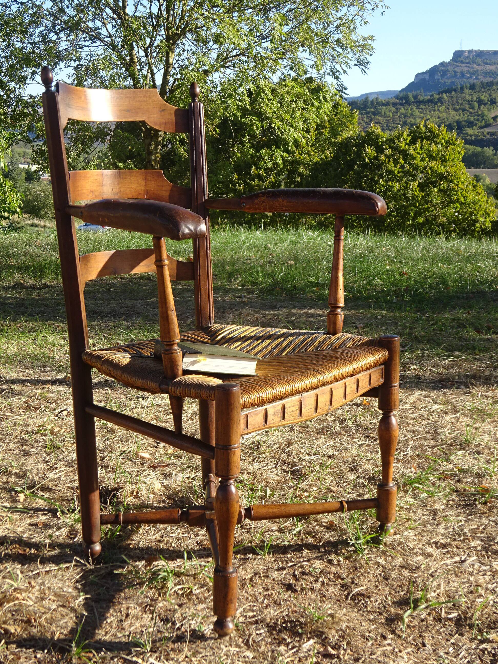 Ancien Cintre à Cheval Chariot – Cuir Et Laiton – Époque Victorienne XIXème