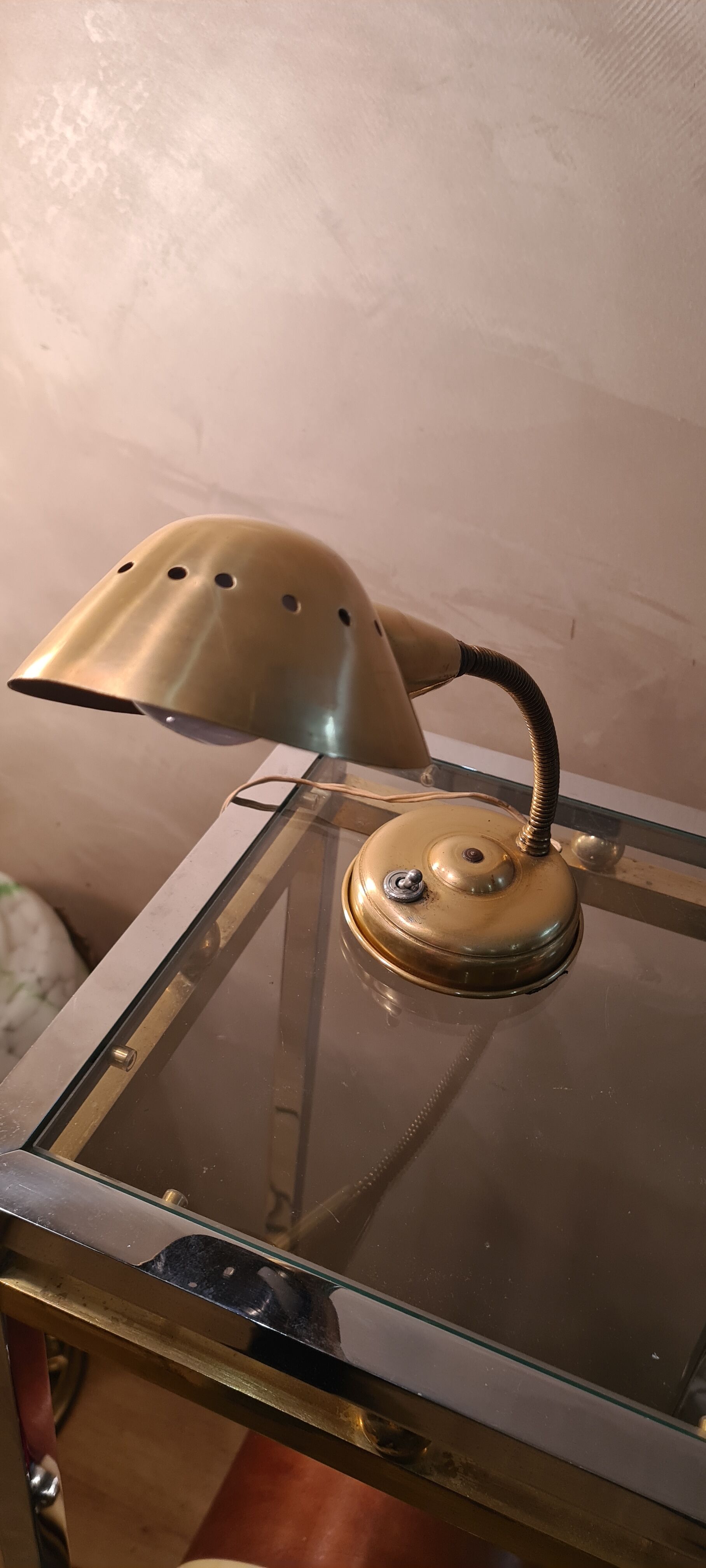 Table lamp 1950 brass design