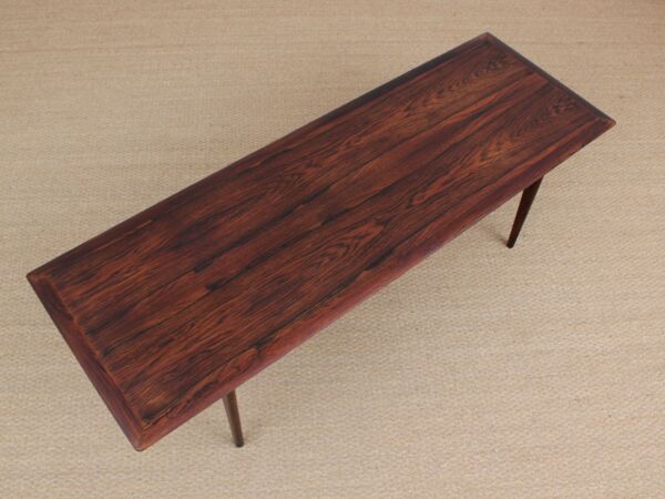 Table basse moderne scandinave en palissandre de Rio de CFC Silkeborg 1960s