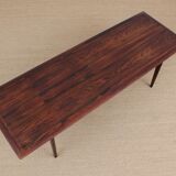 Modern Scandinavian coffee table in Rio rosewood by CFC Silkeborg 1960s