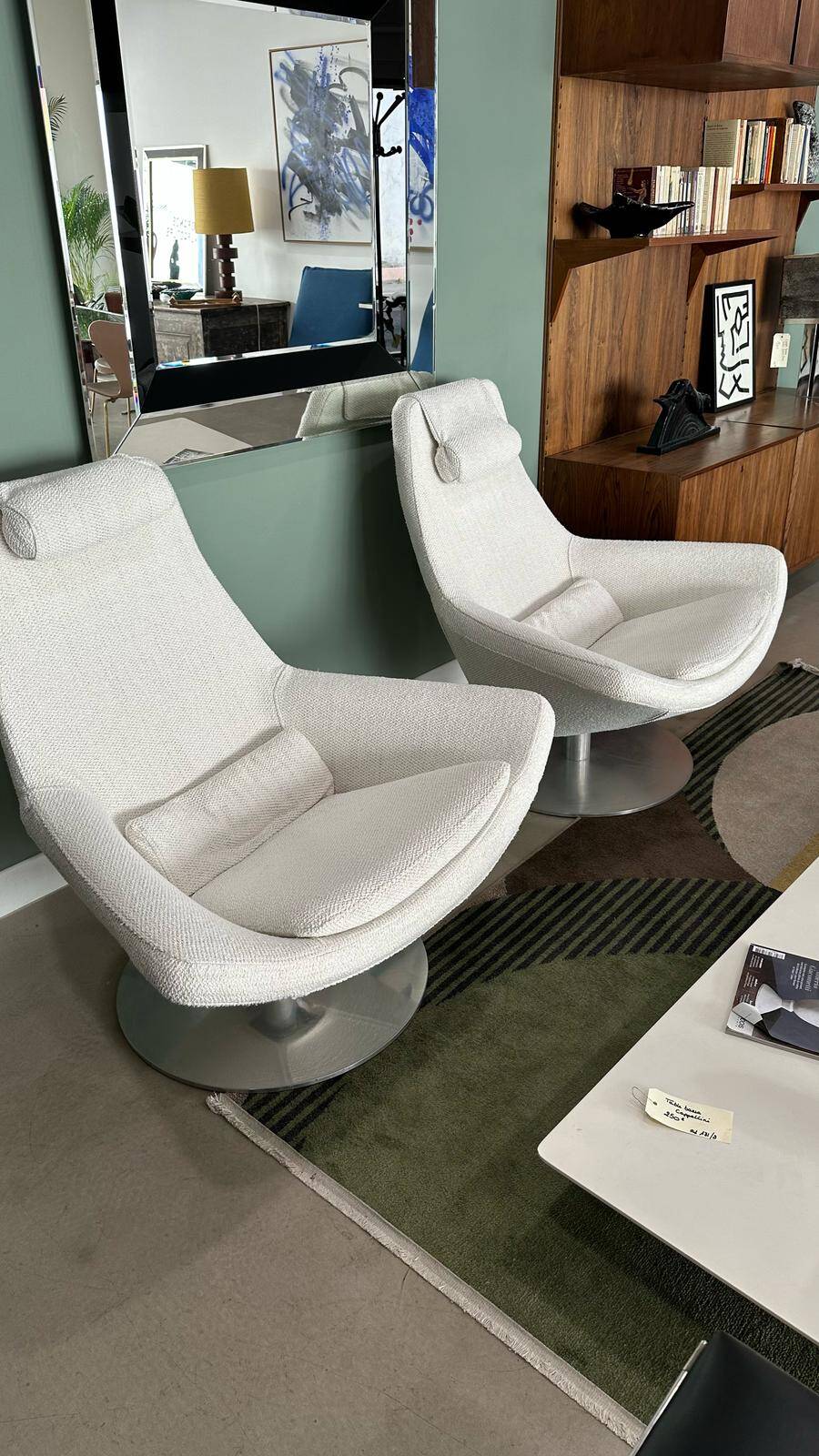 2 B&B Italia armchairs by Jeffrey Bernett