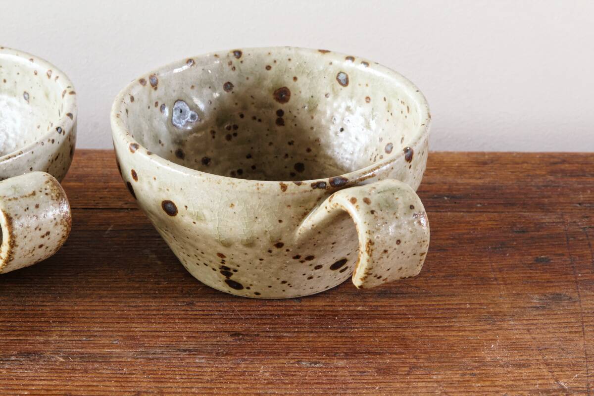 Set of 4 pyrite stoneware mugs