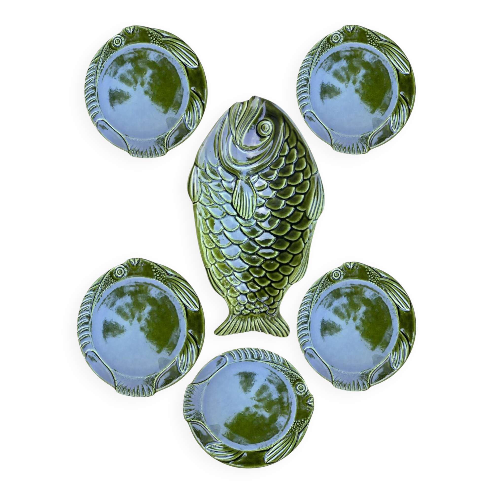 Green slip fish set – 6 pieces