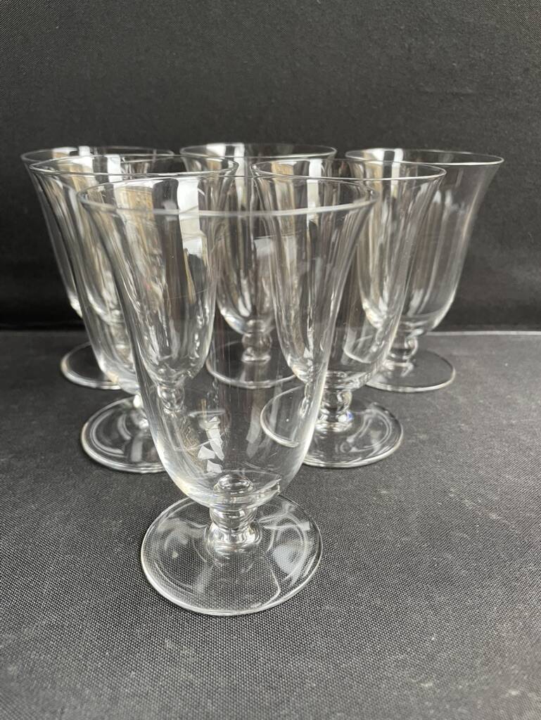 Baccarat. 6 verres à vin en cristal modèle Richelieu | Les Arts De La Table