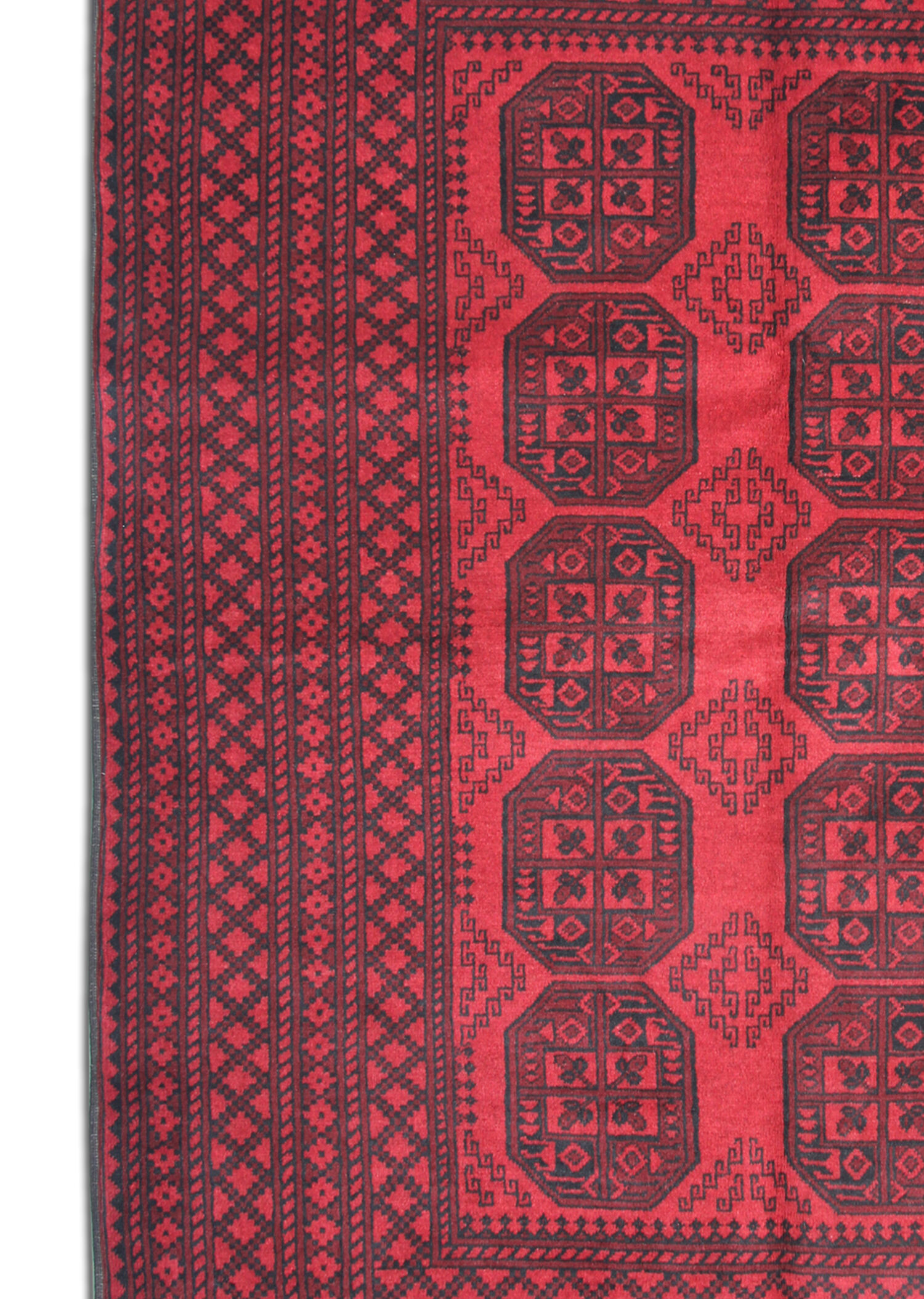 Red Wool Carpet Traditional Ziegler Rug- 164x237cm