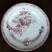 6 mismatched flat plates Fontanges Marsac Longwy Digoin