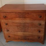 Walnut chest of drawers 1950