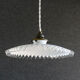 Opaline suspension pleated edges delivered with new-socket cable and old claw